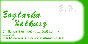 boglarka welkusz business card
